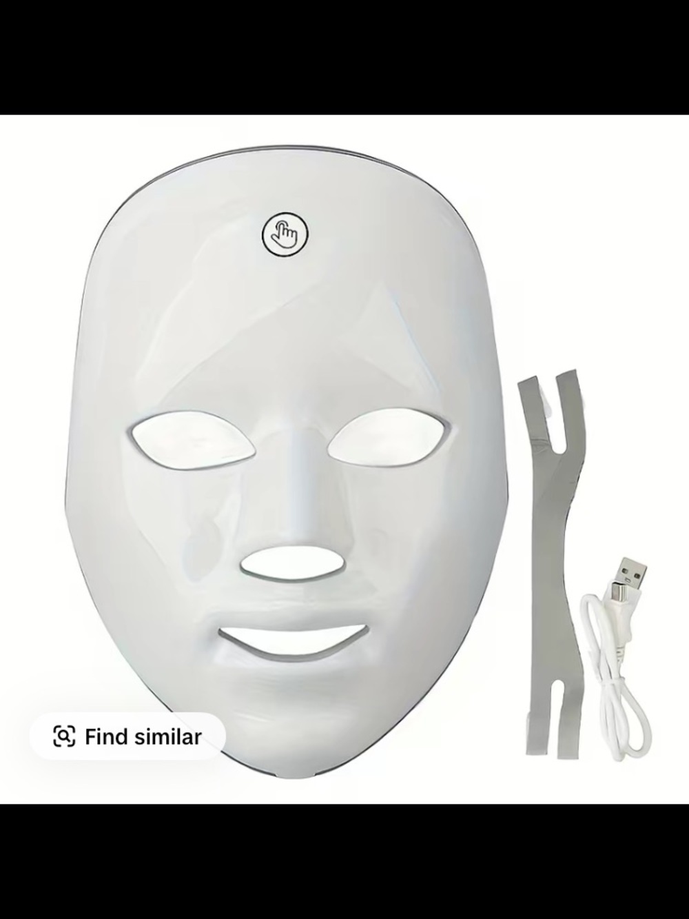 LED Facial Mask Therapy Device in White